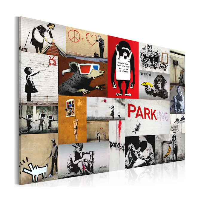 Tavla Arkiio Banksy Collage