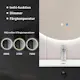 Möbelpaket 4AQUA Slim 60 med Tvättställ och Spegel Aura LED