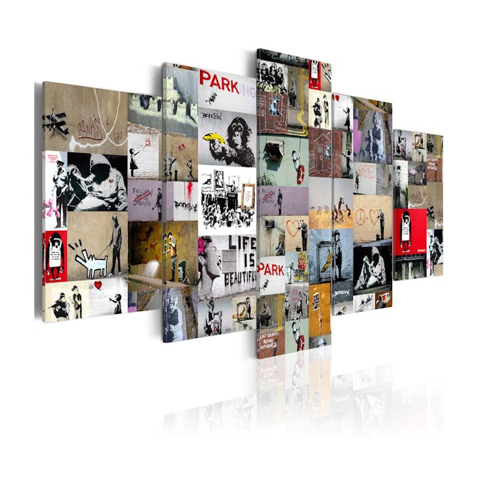 Tavla Arkiio Art Of Collage Banksy IV