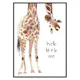 Poster Gallerix Hello Giraffe