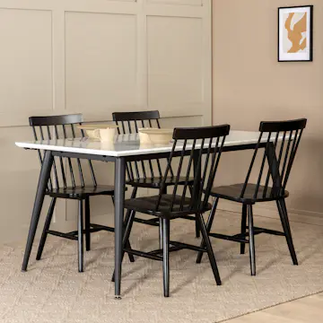 Matgrupp Venture Home Jolie med 4 Lena Windsor Stolar