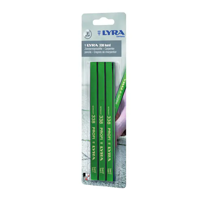 Snickarpenna Lyra 338 18 cm 3-Pack