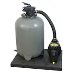 Sandfilterpump Planet Pool L Självsugande Poolpump med 6-Vägsventil