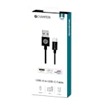 USB-A Champion till USB-C Kabel 2m Svart