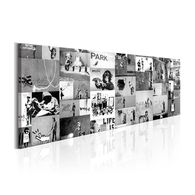 Tavla Arkiio Banksy Graffiti Collage II