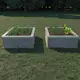 Odlingskrage Skotte Garden Nr.12 för Betongplattor, Rektangulär Zinkplåt, Pallkrage för Odling