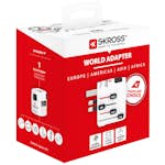 Reseadapter Skross PRO Jordad - Universell Anslutning för Resenärer