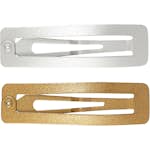 Hårspänne Creativ Company Guld/Silver 58x16 mm 4 st/1 Förp