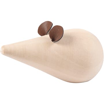 Mus Creativ Company Av Ljust Trä 10x5,5 cm 1 St