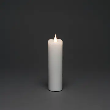 Vaxljus Gnosjö Konstsmide 5x17,8 cm LED Vit