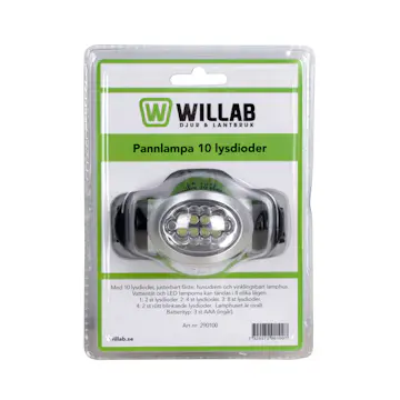Pannlampa Willab 10 Lysdioder