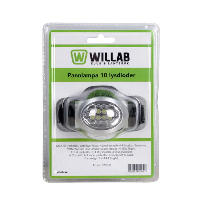 Pannlampa Willab 10 Lysdioder