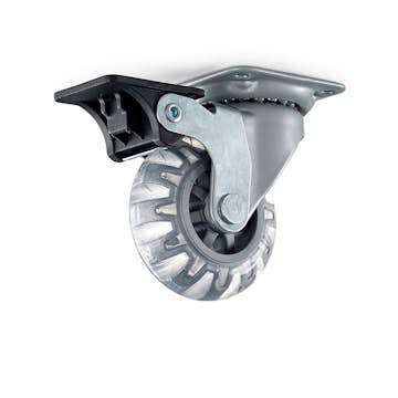 Möbelhjul Habo 4107 med Broms 75 mm