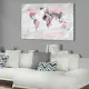 Tavla Arkiio World Map Pink Continents