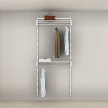 Garderobslösning Elfa Ready Solution Classic 3 Vit B: 936 mm