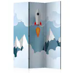Rumsavdelare Skärmvägg Arkiio Rocket In The Clouds 135x172 cm