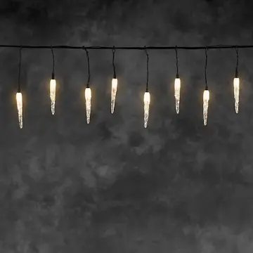 Dekorationsbelysning Gnosjö Konstsmide Istappslinga 50 st Amber