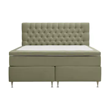 Kontinentalsäng Berg & Strand Hilton Lyx Komplett Sängpaket 160x200 cm med Knappad Sänggavel i Sammet