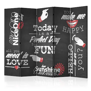 Rumsavdelare Skärmvägg Arkiio Perfect Day II 225x172 cm