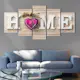 Tavla Arkiio Home Pink Heart