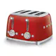Brödrost Smeg TSF03RDEU Retro Röd Extra Breda Fack