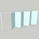 Vikparti Allvy Sunroom s75 3-Glas 6-Delad