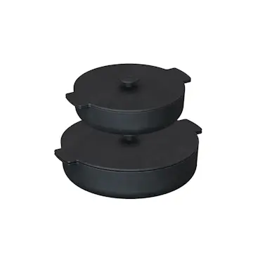 Gjutjärnsset OFYR Svarta Gjutgärnspannor 21/26 cm 2-pack