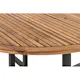 Utebord Comfort Garden Lines Runt 140 cm Akacia/Svart