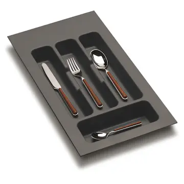 Lådinsats Beslag Design Besticklåda Classic 400 Mörkgrå