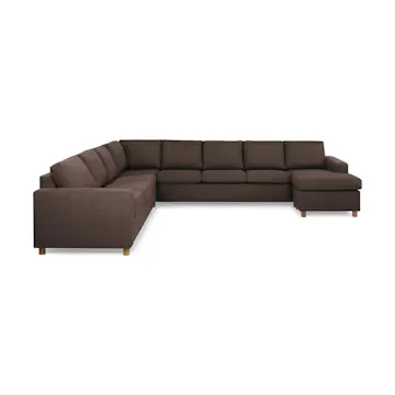 7-sitssoffa Basic Home Crazy U-formad Vändbar med Divan XXL 345 cm