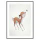 Poster Gallerix Watercolor Deer