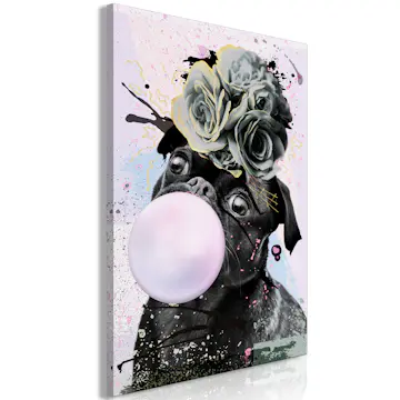 Tavla Arkiio Pug With Bubble Gum