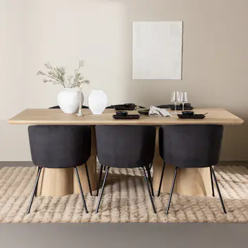 Matgrupp Venture Home Olivia 210 med 6 st Berit Stolar