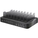 Laddstation LogiLink 10 Portar 6 st USB-C + 4st USB-A PD/QC3.0 120W