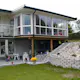 Skjutfönster med fast underdel Landskap Stadig Förlängd sommar 3-del
