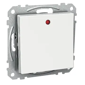 Strömbrytare Schneider Electric Exxact Trapp/1-pol LED