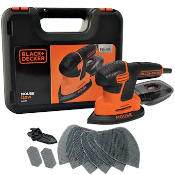 Slipmus Black+Decker 120W inkl. tillbehör KA2500K-QS