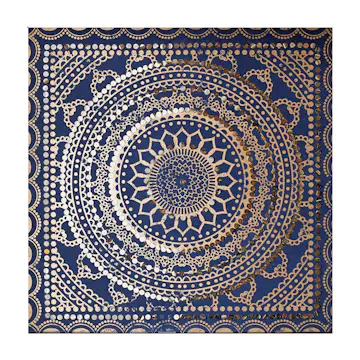 Tavla Art for the Home Paljetter Blått