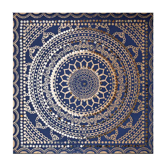 Tavla Art for the Home Paljetter Blått