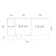 Stuga Palmako Aurelia 21,4 m² (inv. 20,3 m²)