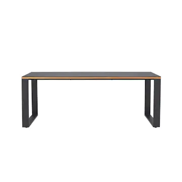 Trädgårdsbord deNoord Aspvik Matbord 100x200 cm Svart