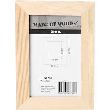 Träram Creativ Company med Glas Stl 10,5x15,6 cm 1 St