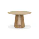 Matgrupp Bark Peyra Runt Matbord 120 cm med 4 Edena Matstol