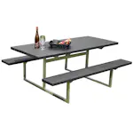 Picknickbord Hortus Nonwood Antracit Galvaniserad Ram Hel