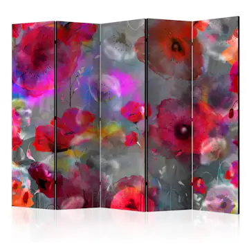 Rumsavdelare Skärmvägg Arkiio Painted Poppies II 225x172 cm