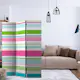 Rumsavdelare Skärmvägg Arkiio Bright Stripes 135x172 cm