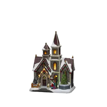 Julby Gnosjö Konstsmide B/O Mekanisk LED Kyrka