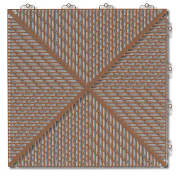 Golvplatta Bergo Unique Cedar Wood Golvtrall i Plast