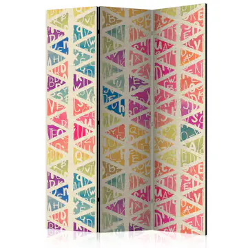 Rumsavdelare Skärmvägg Arkiio Letters Nad Triangles 135x172 cm