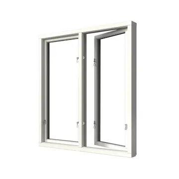 Sidohängt Fönster Elitfönster Elit Retro 3-Glas Aluminium 2-Luft